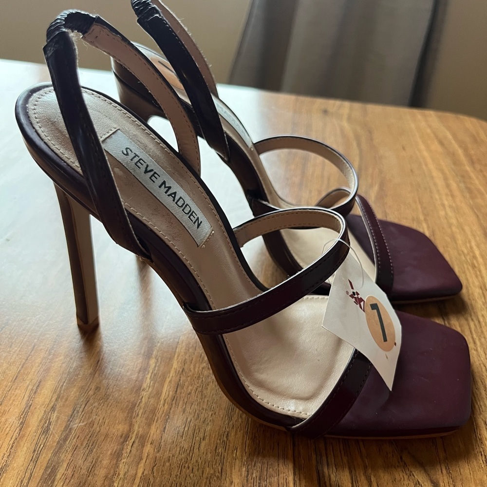Wine colored Steve Madden heels